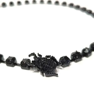 Black Beetle Rhinestone Choker Necklace